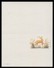 USA Scott # UY 51, 2012 (33c) Golden Deer - Mint Message-Reply Card - UNFOLDED