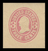 USA Scott # U  59, 1864-5 3c Washington, Scott Die U21, pink on buff - Mint Cut Square