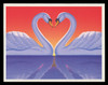 U.S. Scott # UX 279S, 1997 20c Love Swans - Mint Picture Postal Card Short Set of 4 (2202//2813)