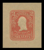 USA Scott # U 389R, 1903 2c Washington, Scott Die U86, red on manila - Mint Cut Square
