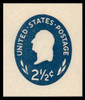 USA Scott # U 542, 1960 2½c Washington - Mint Cut Square