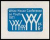 USA Scott # U 555 1971 6c White House Conference on Youth - Mint Cut Square