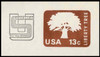 USA Scott # U 588 1978 15c Liberty Tree (U576) Revalued to 15c from 13c - Mint Cut Square