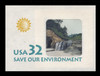 USA Scott # U 640 1996 32c Save Our Environment - Mint Cut Square