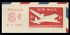 USA Scott # UC 19 1951 6c (Lined) on 5c (UC14) DC-4 Skymaster, Die 1 Border b(2) - Mint Cut Square (See Warranty)