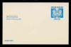 U.S. Scott # UZ 02, 1983 13c Official Mail, white on blue - Mint Postal Card