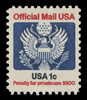 USA Scott # O 127, 1983 1c Official Mail Eagle