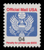 USA Scott # O 146, 1991 4c Official Mail Eagle