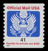 USA Scott # O 162, 2007 41c Official Mail Eagle Coil