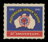 AUSTRALIA - 1951 - Luther League 25th Anniversary Poster Stamp