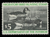 U.S. Scott #RW43, 1976 $5.00 Family of Canada Geese