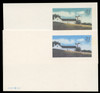 USA Scott # UX 375, 2001 21c White Barn, Significantly Bluer Sky - Mint Postal Card (See Warranty)