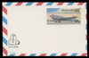 USA Scott # UXC 24/UPSS #SA23a, 1988 36c DC-3, Gov't Miscut, Narrow Right Border - Mint Airmail Postal Card (See Warranty)