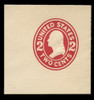 USA Scott # U 411d, 1907-16 2c Washington, Scott Die U91, carmine on white, Die 5 - Mint Full Corner