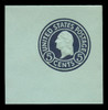 USA Scott # U 445, 1915-32 5c Washington, Scott Die U93, blue on blue, Die 1 - Mint Full Corner