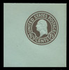 USA Scott # U 483, 1925 1½c Washington, Scott Die U93, brown on blue, Die 1 - Mint Full Corner