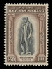 SAN MARINO Scott #  179, 1935 1.5 lire Melchiorre Delfico Statue, dark brown