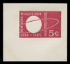U.S. Scott # U 546 1964 5c New York World's Fair - Mint Full Corner