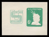 U.S. Scott # U 561, 1971 6c (U551) + 2c Head of Statue of Liberty - Mint Full Corner