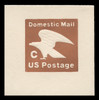 U.S. Scott # U 594 1981 (20c) "C" Eagle Non-Denominated Envelope - Mint Full Corner