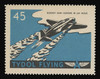 Tydol Flying "A" Poster Stamps of 1940 - #45, Rocket Ship - Europe in an Hour