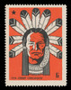 Chicagoland Poster Stamps of  1938 - #  6 Chief Chicagou, 1715