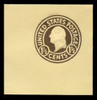 U.S. Scott # U 482, 1925 1½c Washington, brown on amber, Die 1 - Mint Full Corner