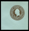 U.S. Scott # U 483, 1925 1½c Washington, brown on blue, Die 1 - Mint Full Corner