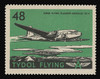 Tydol Flying "A" Poster Stamps of 1940 - #48, Super Flying Flagship - Douglas DC-4