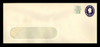 U.S. Scott # U 540c, 1958 3c (U534d) + 1c Washington, Die 5 - Mint Envelope, UPSS Size 23-WINDOW