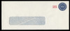 U.S. Scott # U 615 1989 25c Stars & U.S.A. - Round Design - Mint Envelope, UPSS Size 21-LEFT WINDOW