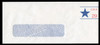 U.S. Scott # U 623 1991 29c Star & U.S.A. - Mint Envelope, UPSS Size 21-LEFT WINDOW