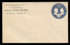 U.S. Scott # U 348A, 1893 1c Columbian, blue on white, Die 1(A) - Mint Envelope, UPSS Size 9