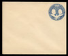 U.S. Scott # U 348C, 1893 1c Columbian, blue on white, Die 3(C) - Mint Envelope, UPSS Size 16