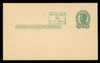 U.S. Scott # UX  40/UPSS #S58-1H3, 1952 2c on 1c Abraham Lincoln (UX28), green on buff, Head 3 - Mint Postal Card (See Warranty)