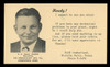 Strong-Scott Mfg. Co., Troubleshooter/Salesman's Card (On Scott #UX39) - Est. period of use, early 1950s.