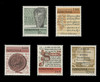 FAROE ISLANDS Scott #  65-9, 1981 Faroe Historic Writings (Set of 5)