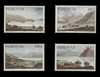 FAROE ISLANDS Scott # 121-4, 1985 Landscapes by Edward Dayes (Set of 4)