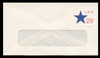 U.S. Scott # U 619R/12-WINDOW, UPSS #3744/UNW (LOGO A)1991 29c Star & U.S.A., Recycled, Block Tagging  - Mint (See Warranty)
