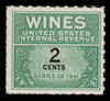 U.S. Scott #RE112, 1942 2c Wine Stamp