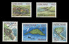 FAROE ISLANDS Scott #  31-5, 1978 Mykines Islands, Views, Scenes, Maps (Set of 5)