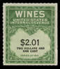 U.S. Scott #RE199, 1951 $2.01 Wine Stamp