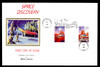U.S. Scott #3238 Space Discovery, Press Sheet First Day Cover.  Steve Levine/Colorano cachet, PAIR with Vertical Gutter