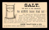 Ashton's Factory-Filled Salt Advertising Postal Card (On Scott #UX7) - Est. period of use, 1880s.