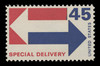 U.S. Scott # E 22, 1969 45c Special Delivery - Arrows