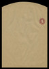 U.S. Scott # W 410, 1907 2c Washington, Scott Die U91, brown red on manila, Die 1 - Wrapper, Unfolded (See Warranty)