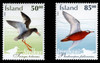 ICELAND Scott #  978-9, 2002 Birds - Tringa Iotanus, Phalaropus Fulicarius (Set of 2)