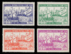 ASDA 1953 (5th) Stamp Show, Hudson's Half Moon,  Perforated (Set of 4)