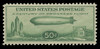 U.S. Scott # C  18, 1933 65c Century of ProgressZeppelin, green