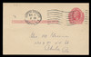 U.S. Scott # UX  23, 1911 1c Abraham Lincoln, red on cream - Used Postal Card
